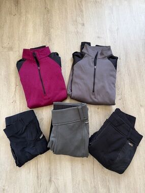 Kerrits 1/4 zip and pants/leggings bundle XL women’s